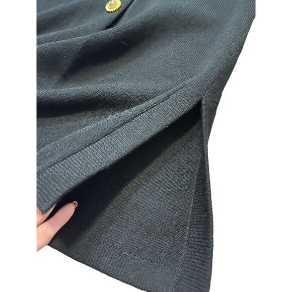 Vintage JSS Black Knit Wear Jacket sz S Wool blend USA Classic Womans - Picture 12 of 13